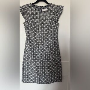 Elle Monochrome Patterned Mini Dress